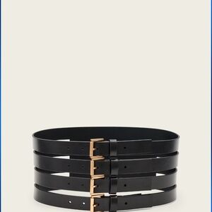 All Saints Gwen Leather Corset Belt